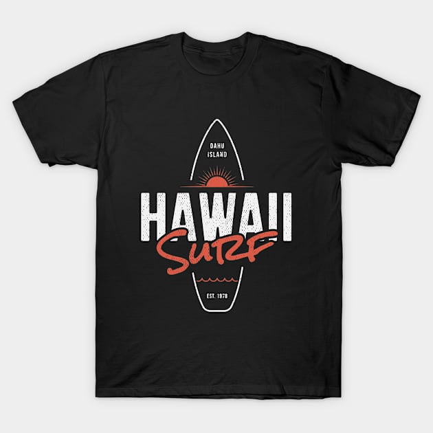 Oahu Hawaii Surf T-Shirt by big_owl